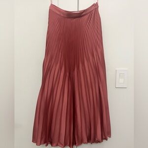 Reiss pleated midi skirt